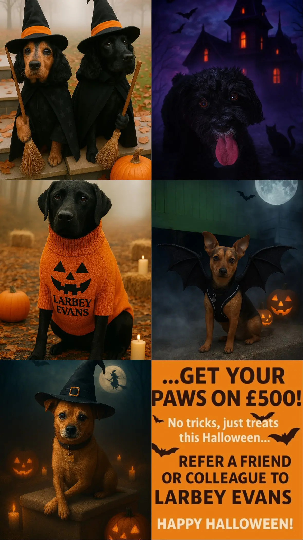 GET YOUR PAWS ON £500 THIS HALLOWEEN 🎃