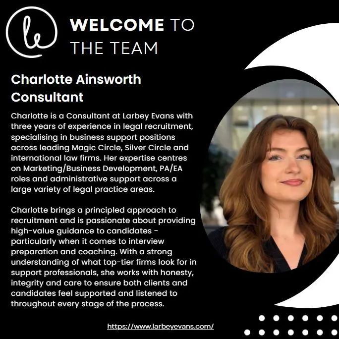 Welcome to the team Charlotte!