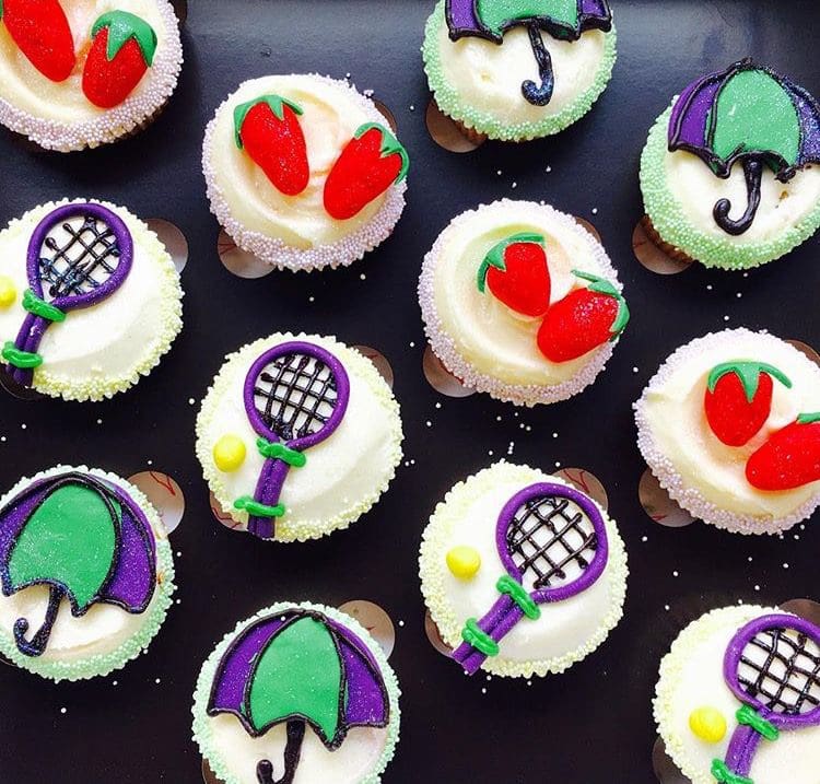 “Serving” up Wimbledon cupcakes